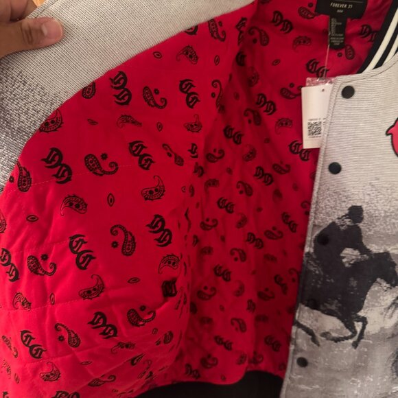 Compton Cowboys x Forever 21 Men’s Varsity Jacket – Large – Western Horseback Gr - Picture 11 of 16